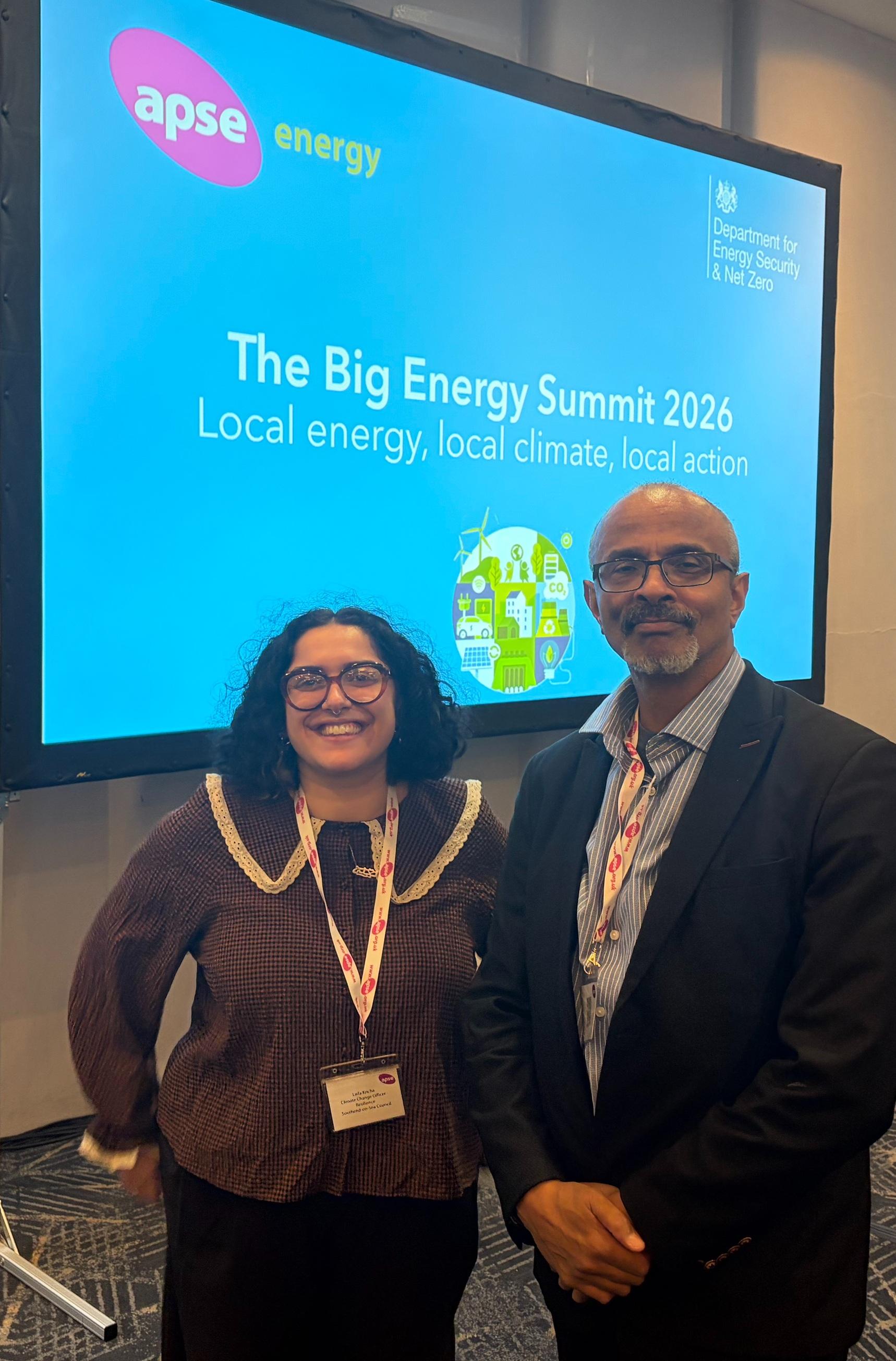 photo of Cliamte Change Team staff at APSE Big Energy Summit 2026