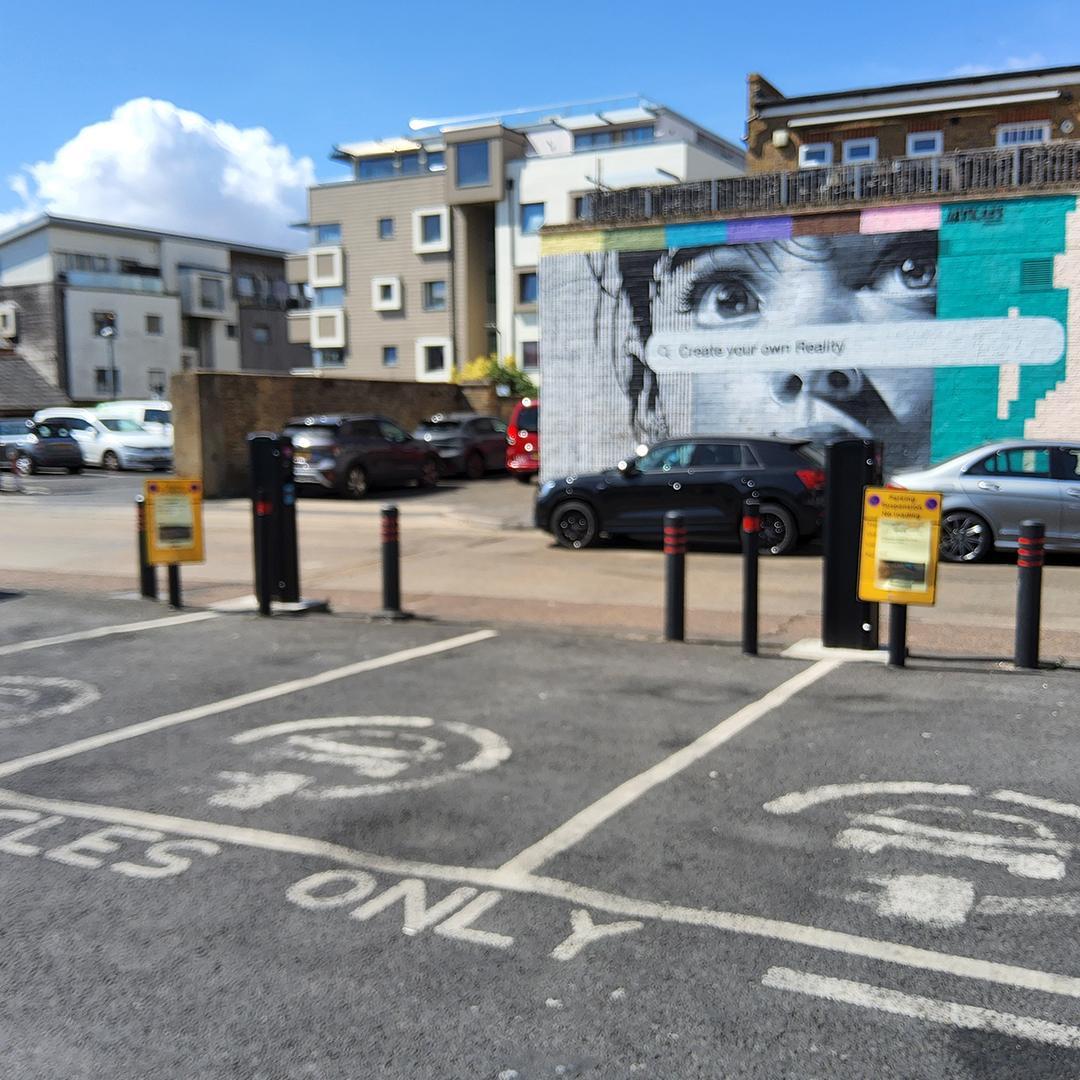 new Ev charge points in alexander street car park