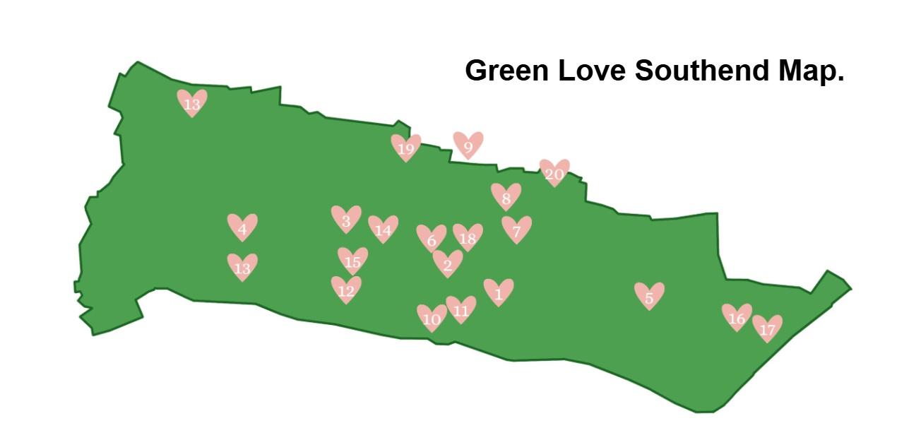 Green Love Southend mpa of participants