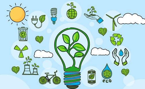 Eco school illustration