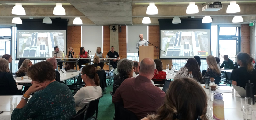 Image taken of guest speakers at the event