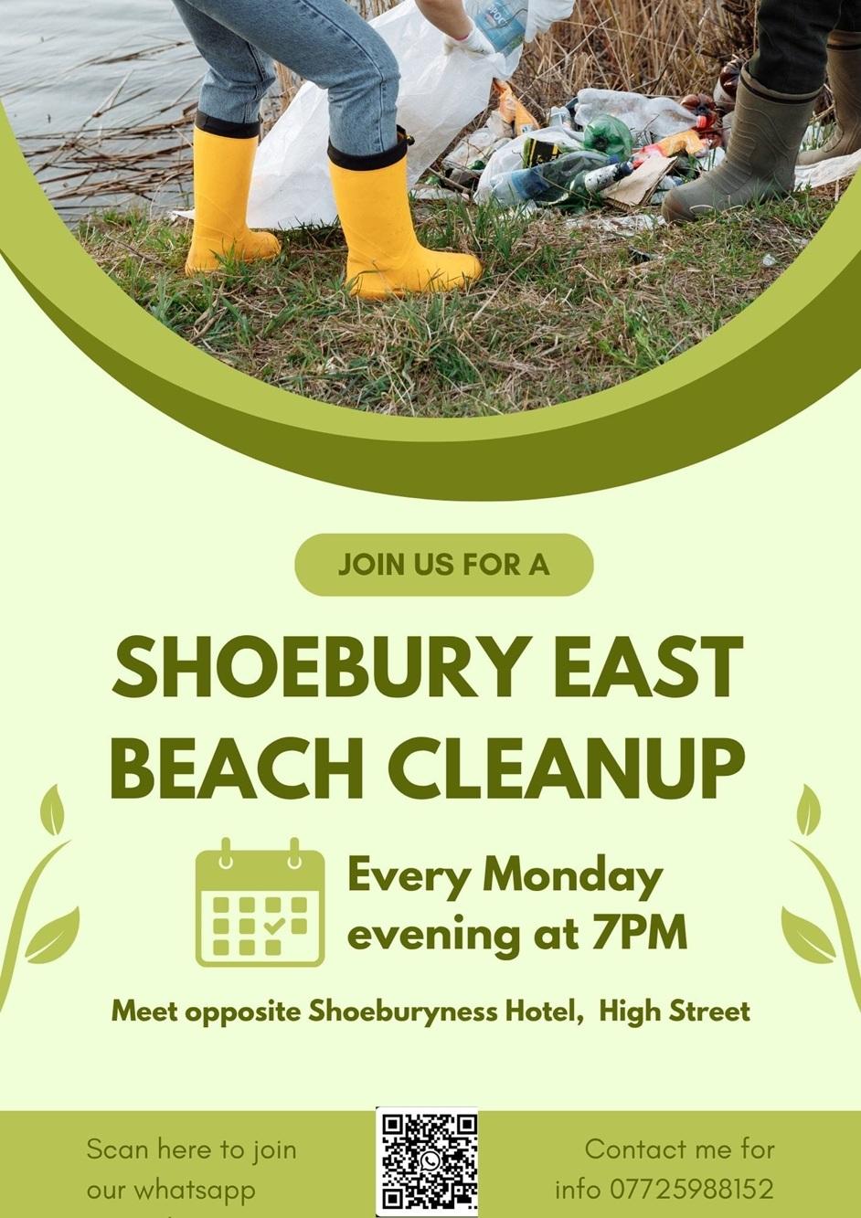 poster advertising monday litter picks