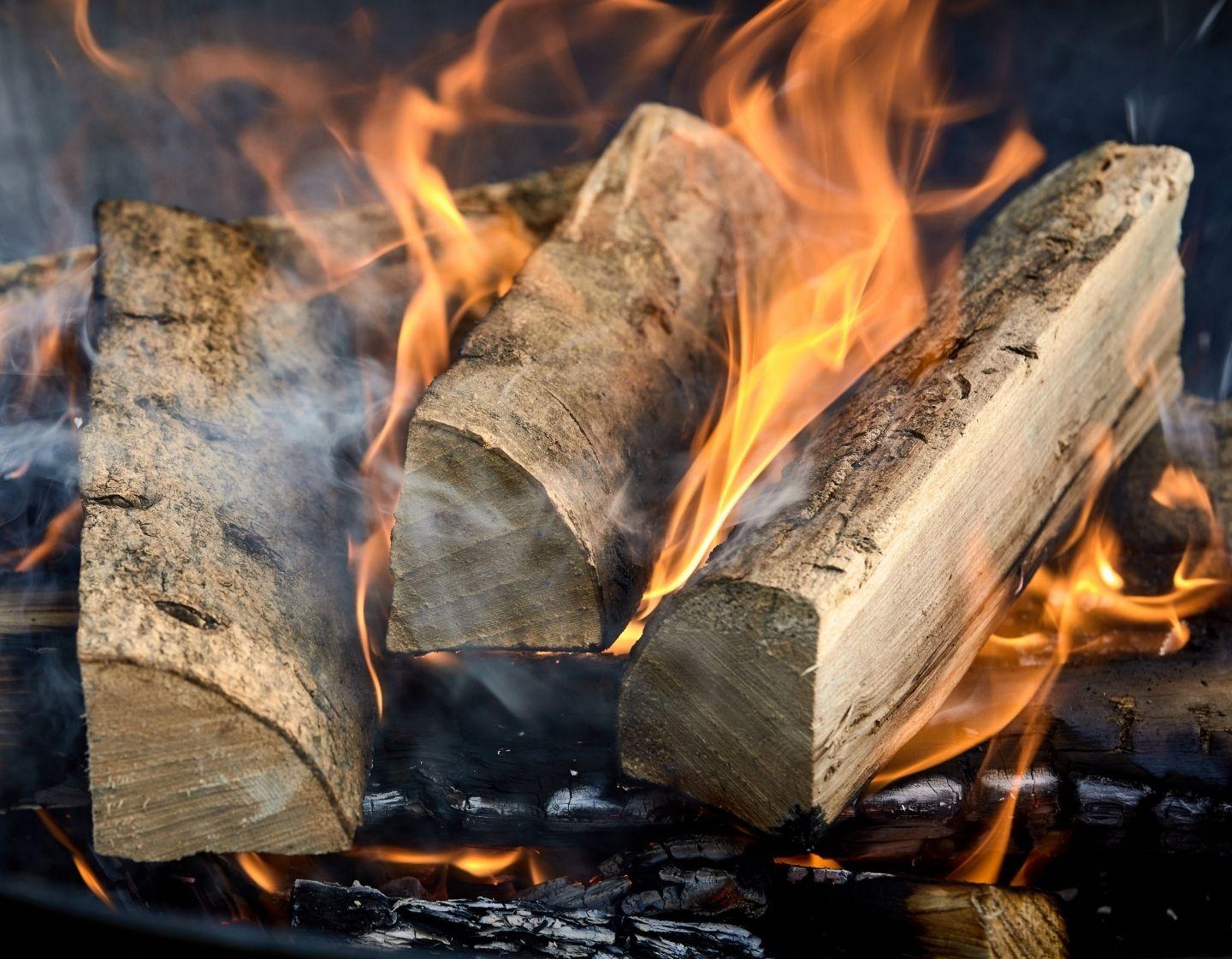 Photo of wood burning